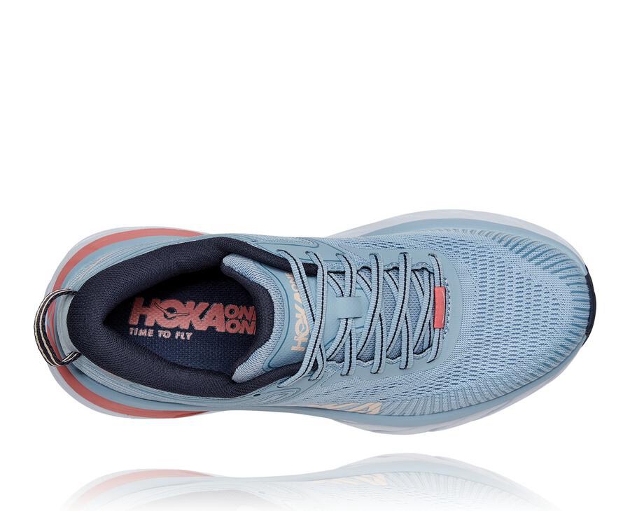 Hoka One One Koşu Ayakkabısı Kadın Mavi - Bondi 7 - XA0517634